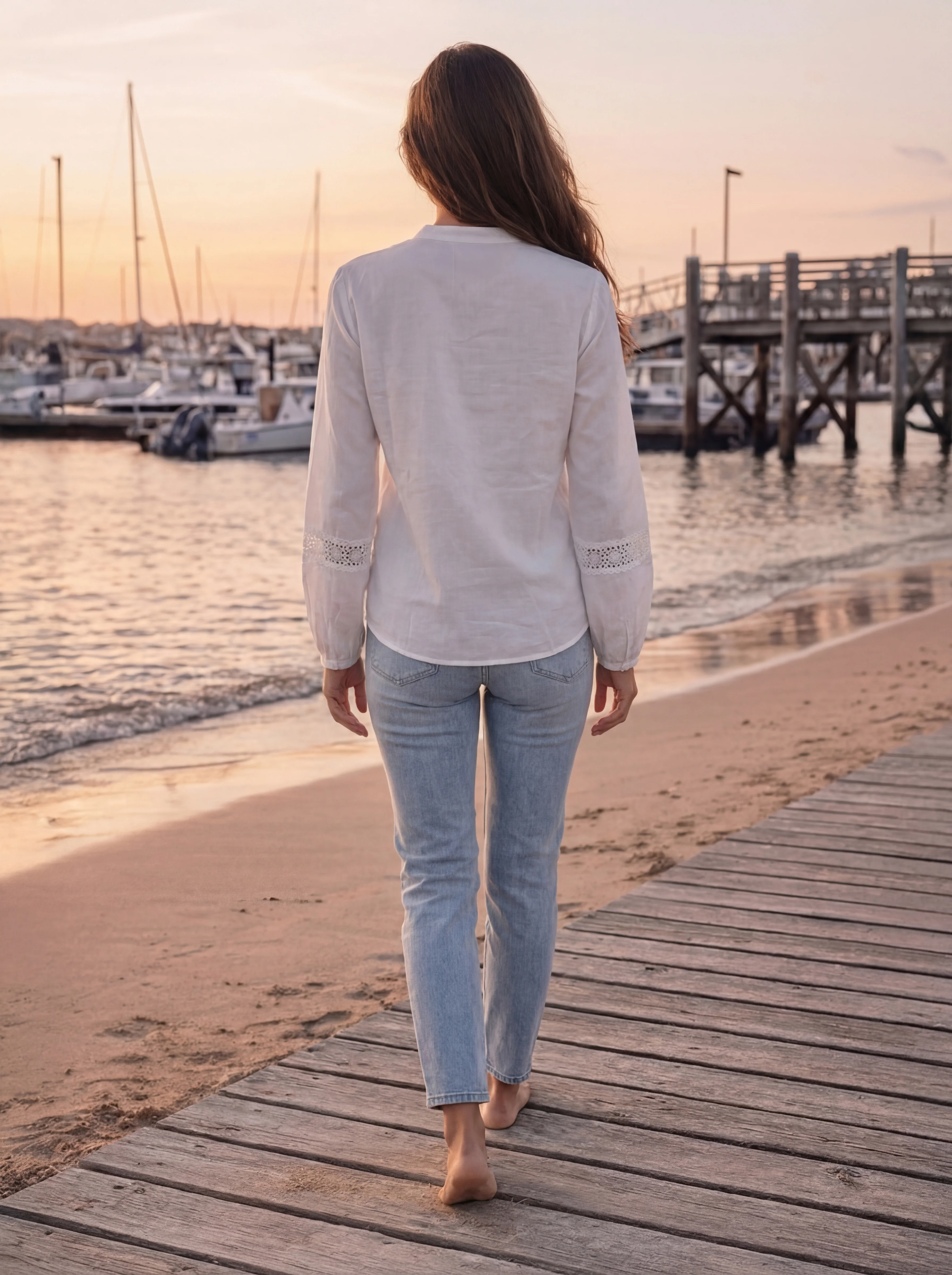 Blusa Blanca Castilla Mujer - Image 4