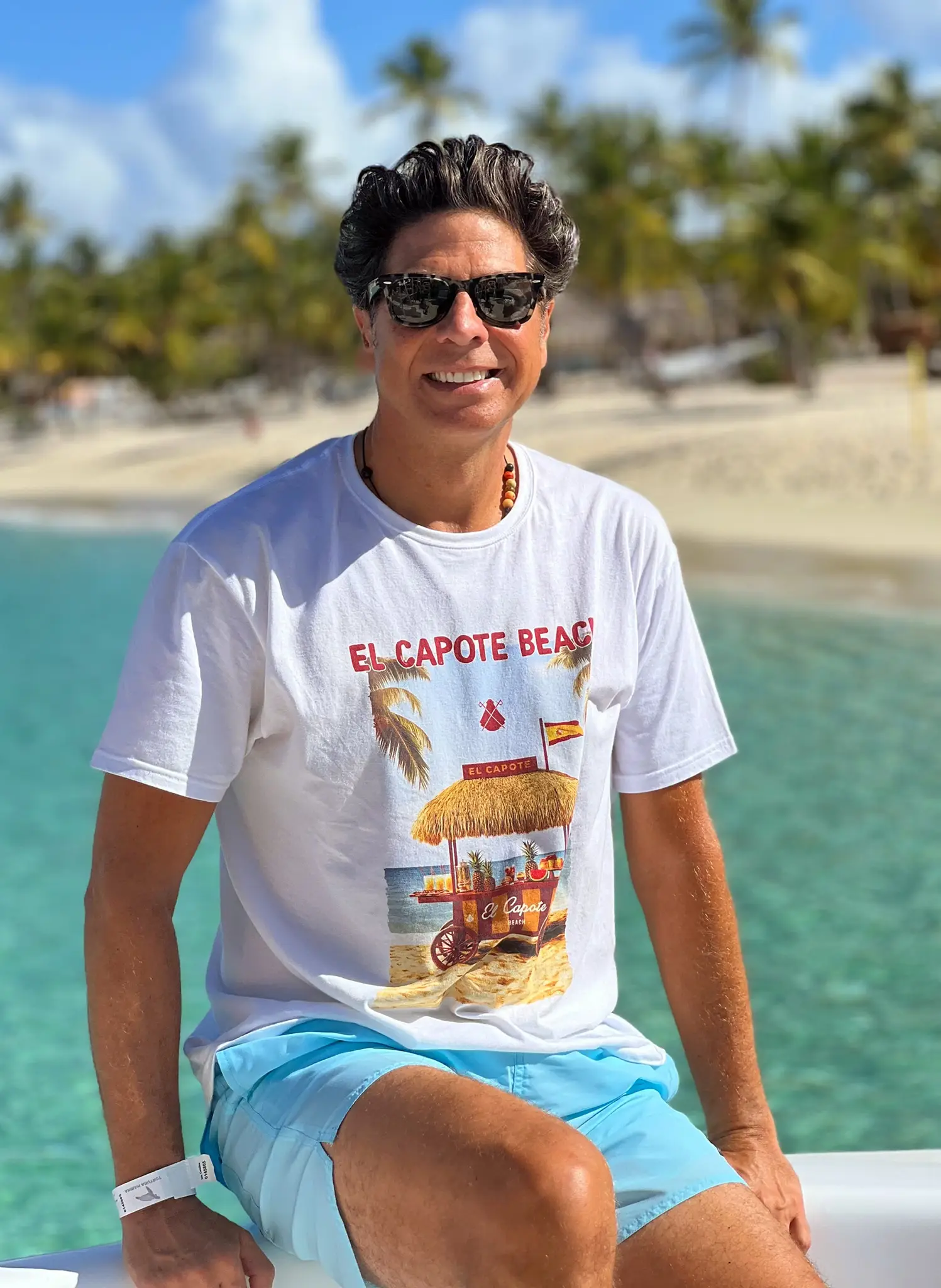 Camiseta Blanca El Capote Beach Hombre - Image 2