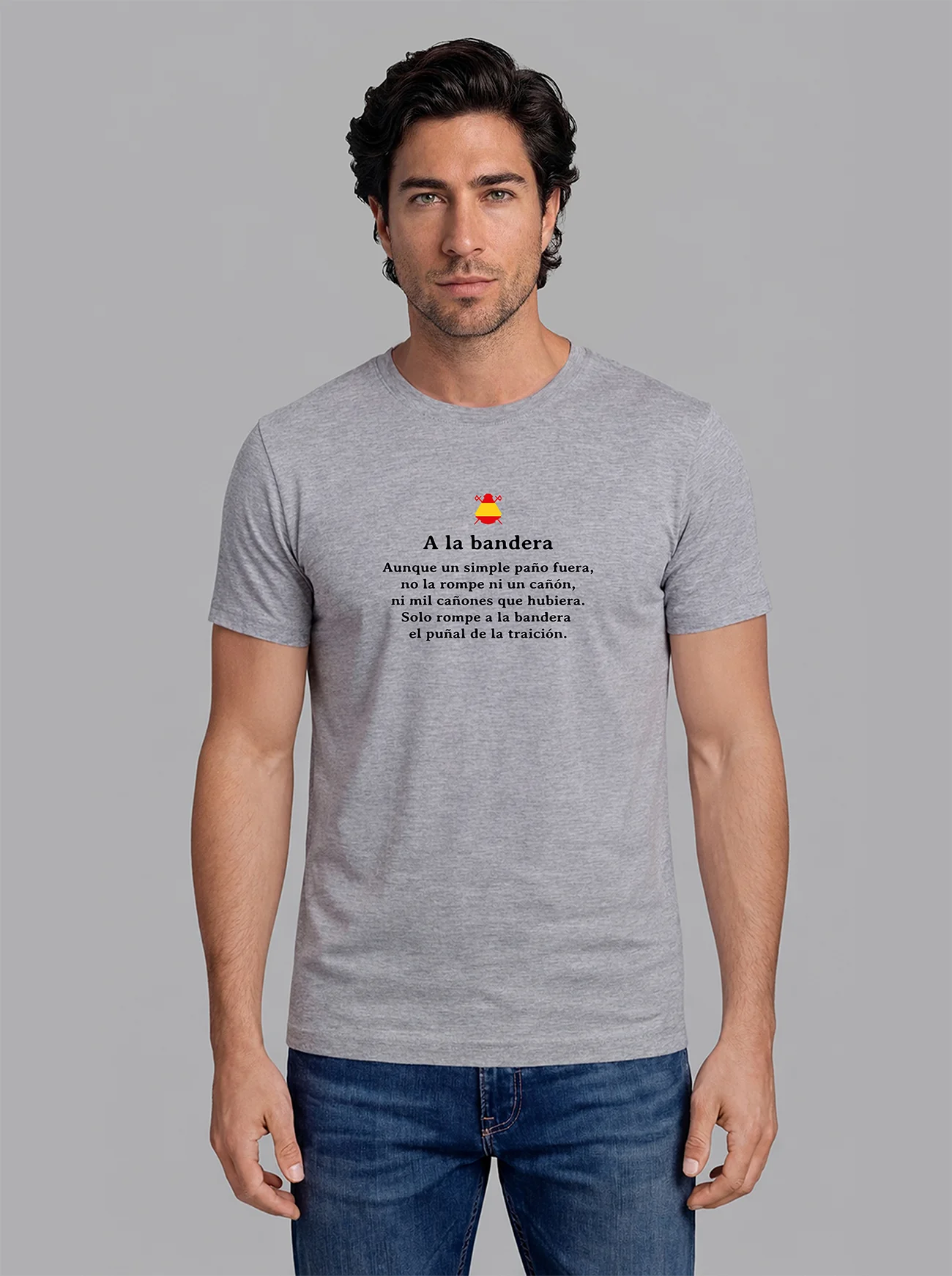 Camiseta Gris Personalizable Hombre - Image 20