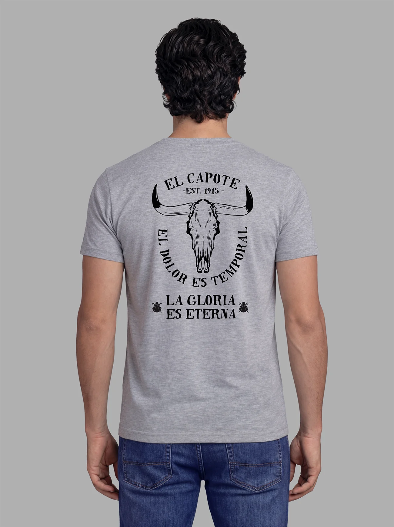 Camiseta Gris Personalizable Hombre - Image 23