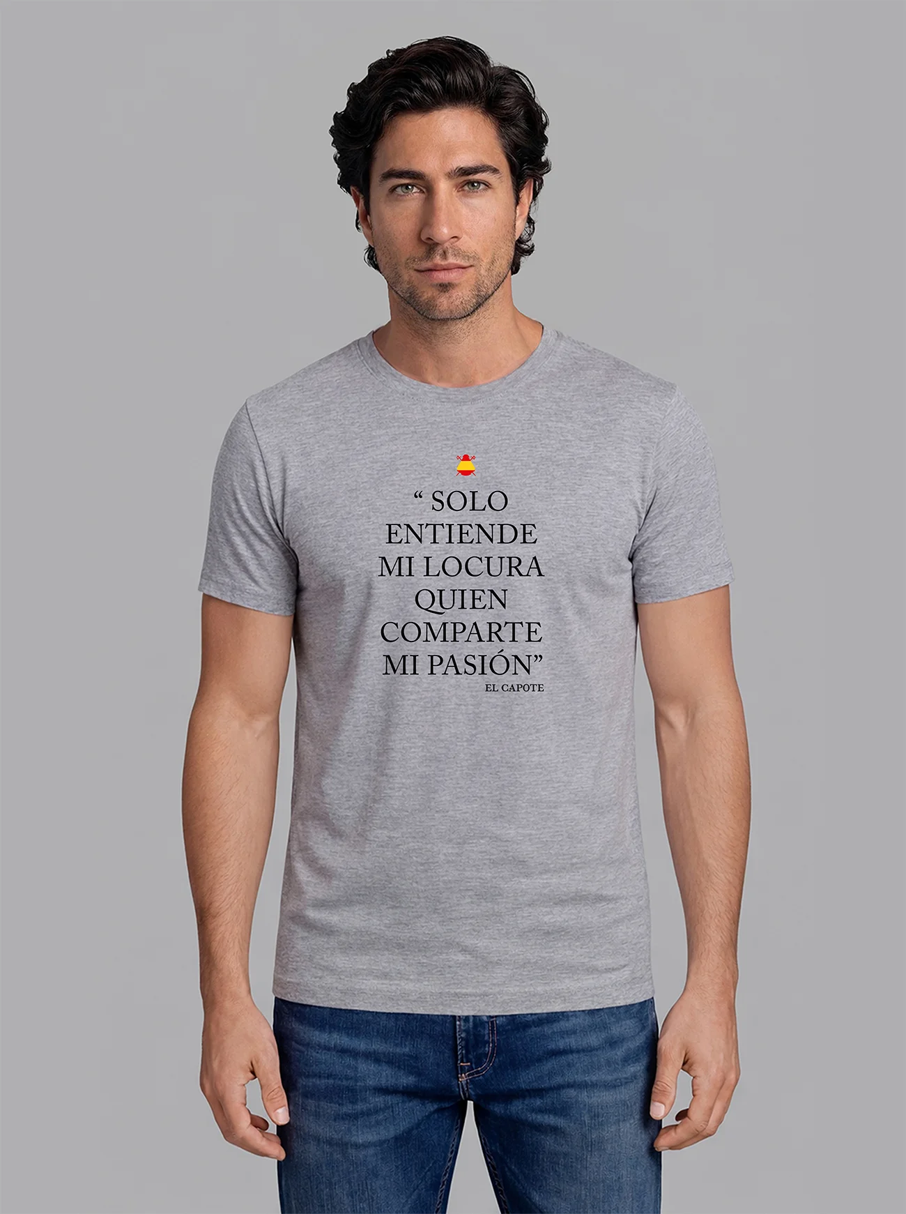 Camiseta Gris Personalizable Hombre - Image 8