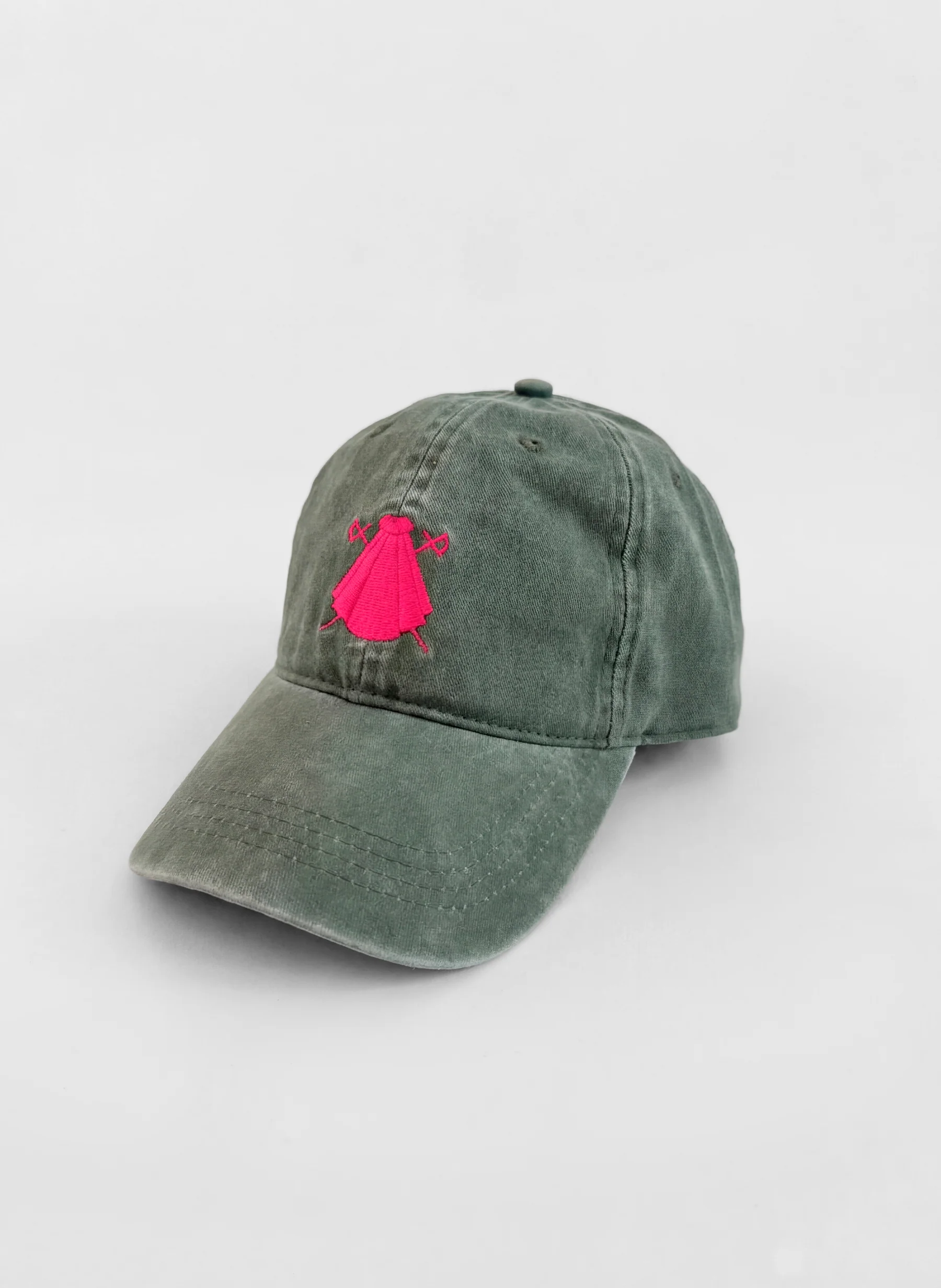 Gorra Verde Denim Efecto Desgastado - Image 2