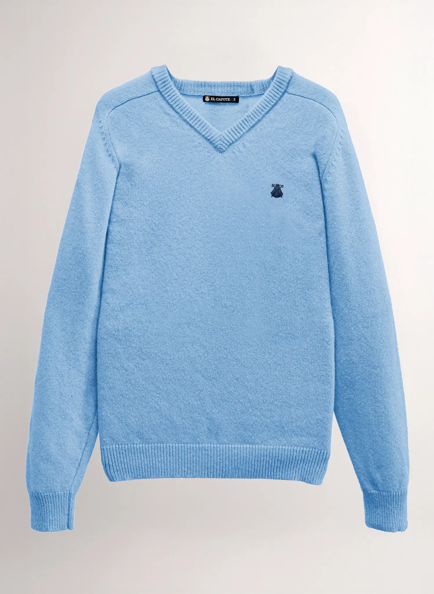 Jersey Lambswool Celeste Pico Hombre - Image 2