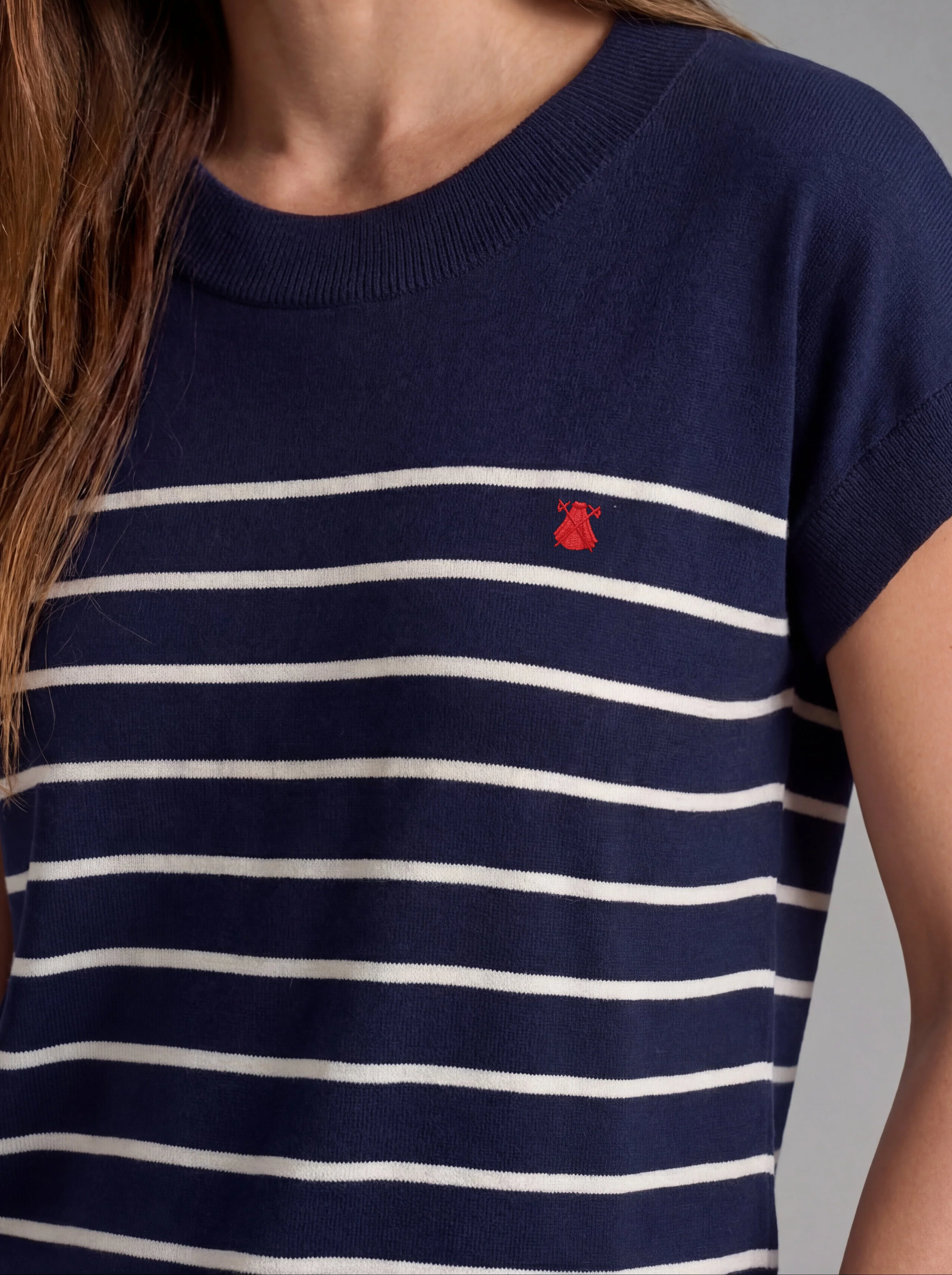 Jersey Azul Punto Marinero Mujer - Image 2