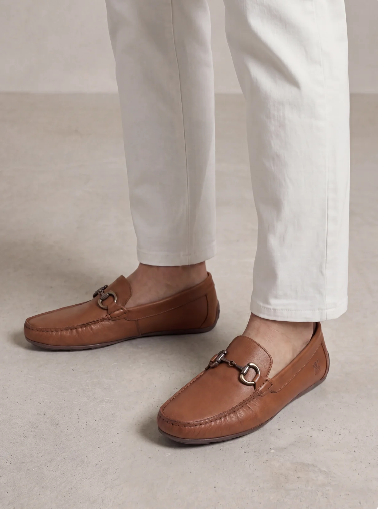 Mocasín Marrón Hebilla Napa Hombre