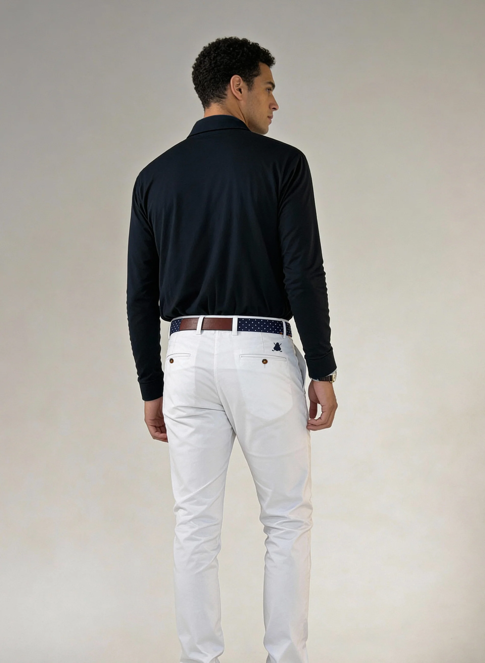 Pantalón Blanco Capote Golf Hombre - Image 2