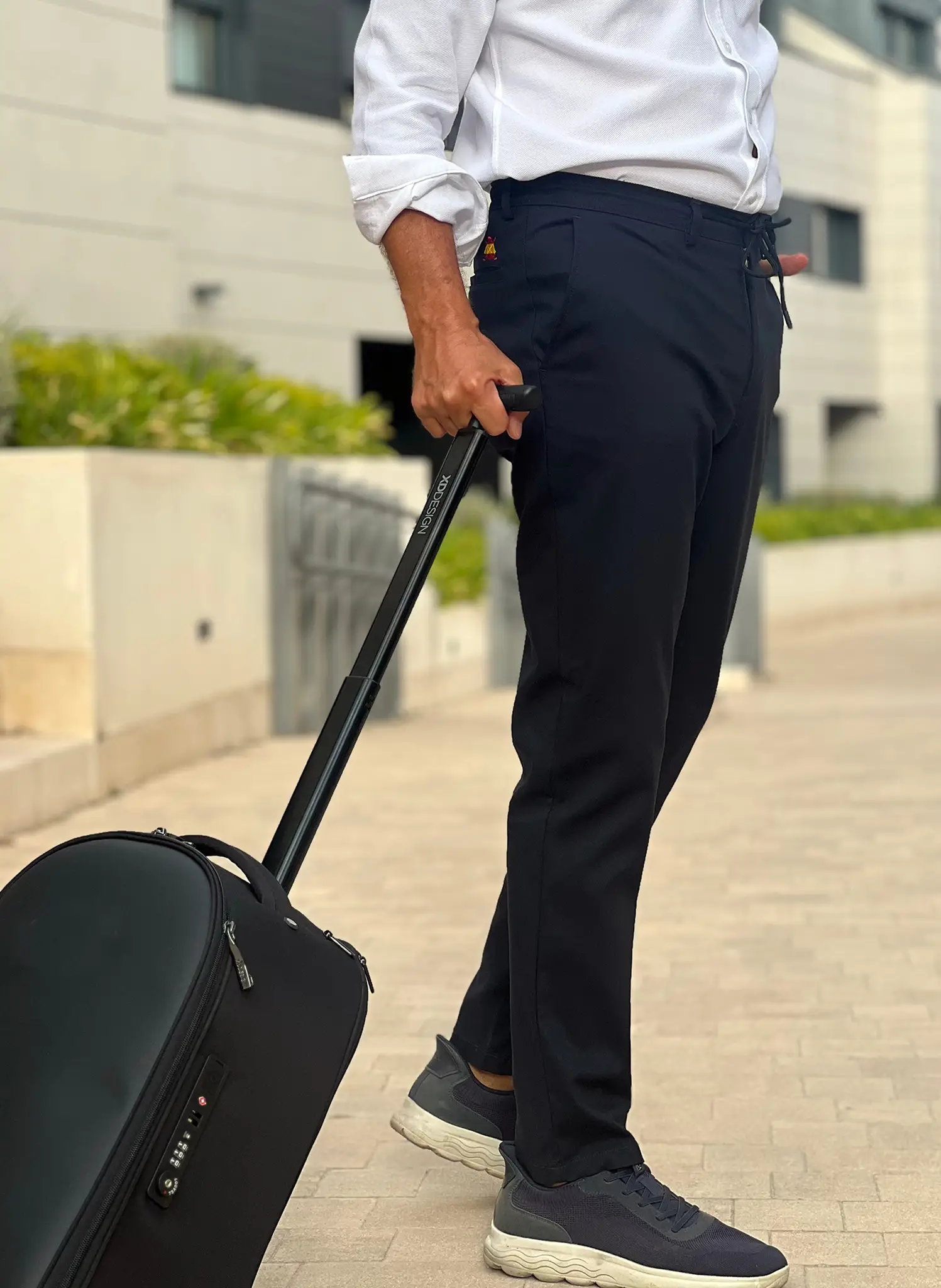 Pantalón Técnico Azul con Cordón Hombre España