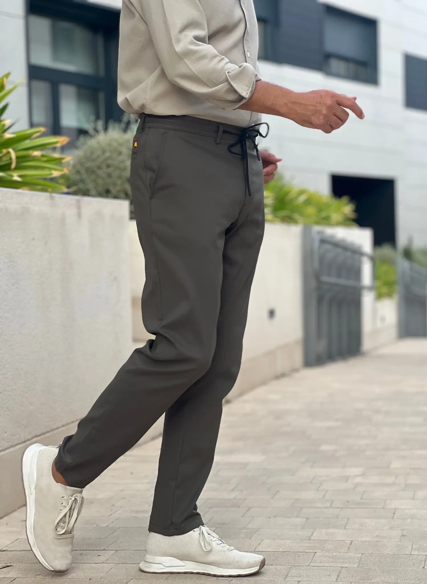 Pantalón Técnico Verde Kaki  Cordón Hombre España