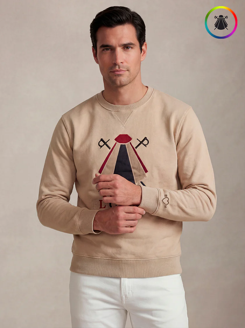 Sudadera Color Turrón El Capote Hombre