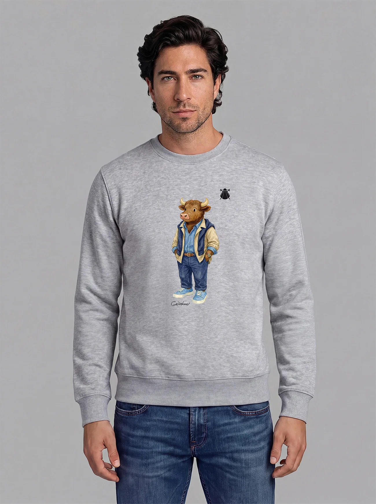 Sudadera Gris Personalizable Hombre - Image 21