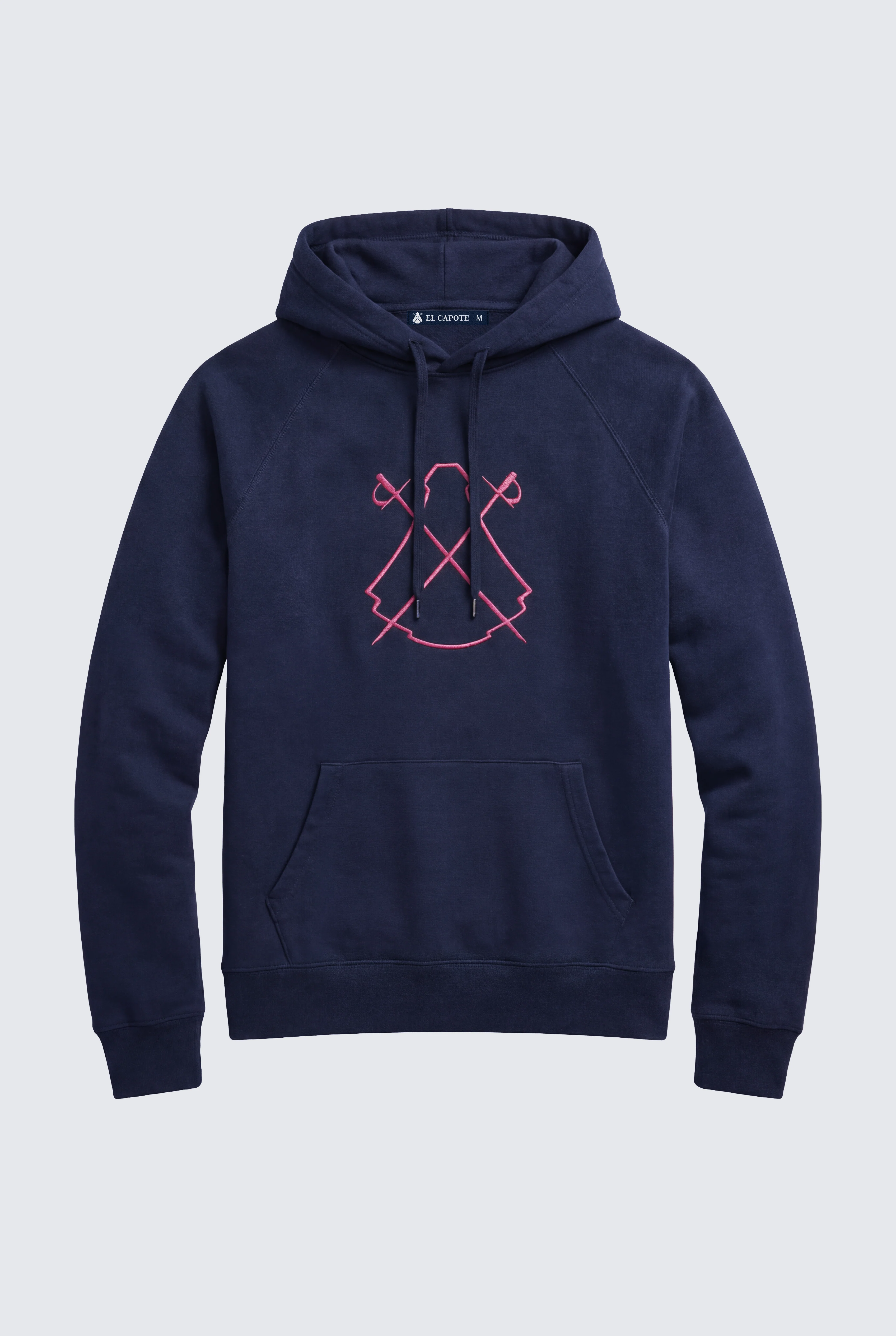 Sudadera  Capucha Azul Marino Capote Rosa Hombre - Image 2