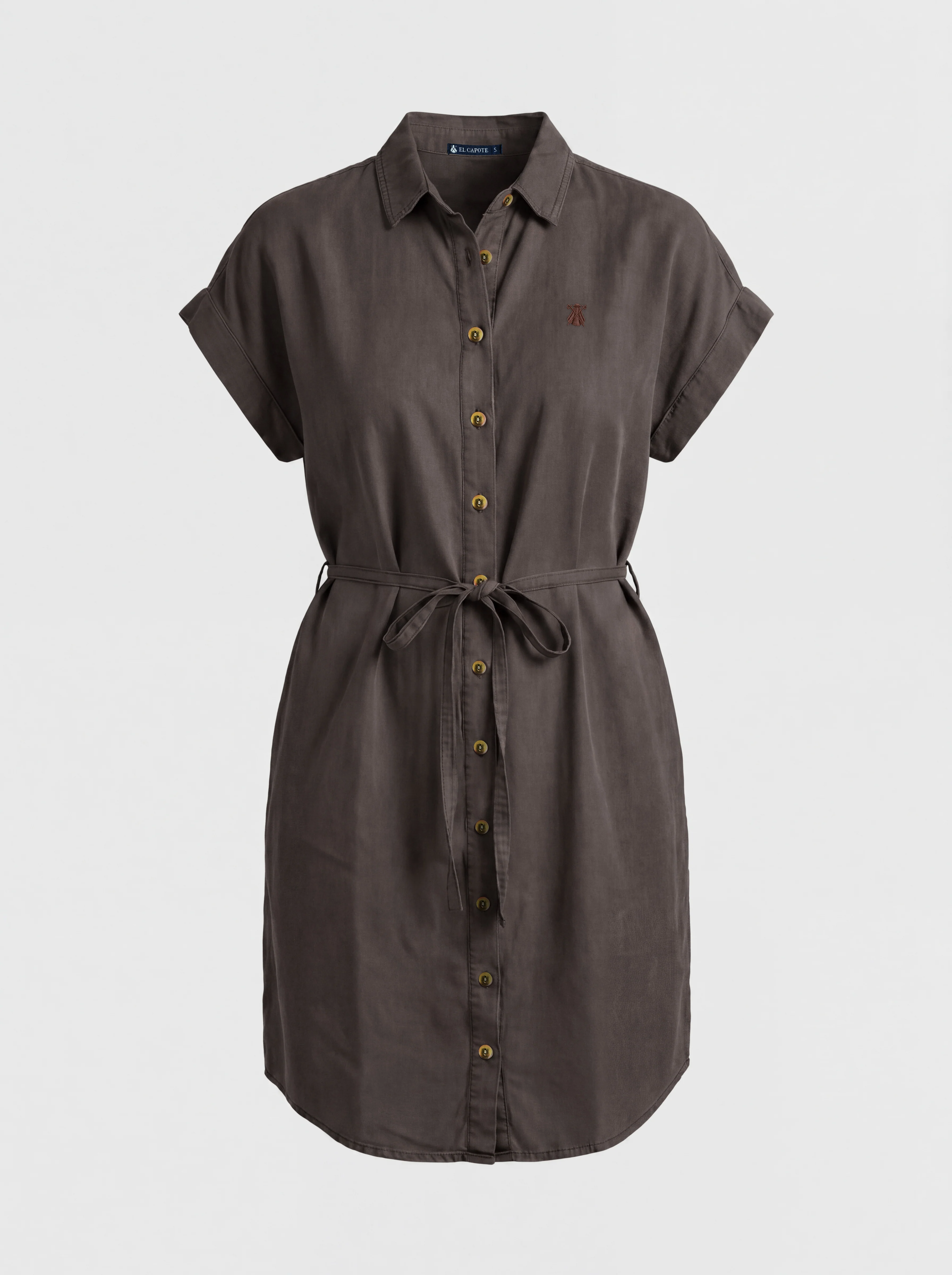 Vestido Marrón Tencel Mujer - Image 2